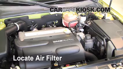 2004 Saab 9-3 Arc 2.0L 4 Cyl. Turbo Convertible (2 Door) Air Filter (Engine) Replace